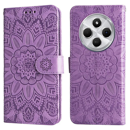 For Xiaomi Redmi 14C 4G Case Sunflower Imprint Leather Wallet Phone Cover