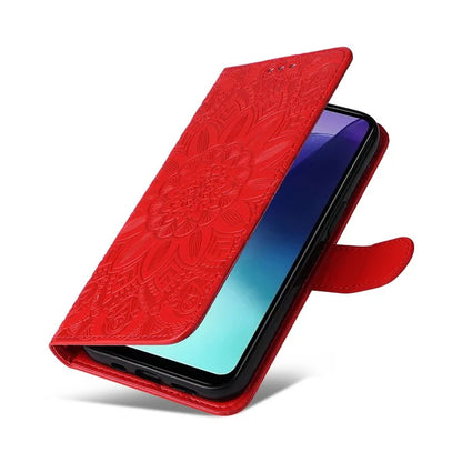 For Xiaomi Redmi 14C 4G Case Sunflower Imprint Leather Wallet Phone Cover
