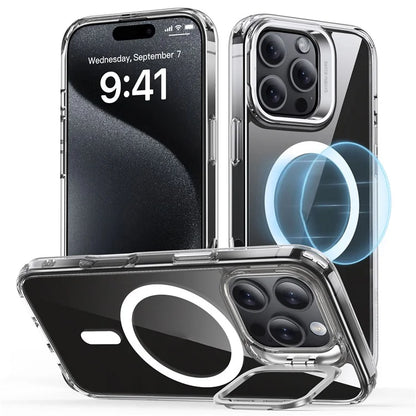 ESR For iPhone 16 Pro Max Case Compatible with MagSafe PC+TPU Kickstand Phone Cover with Screen Film