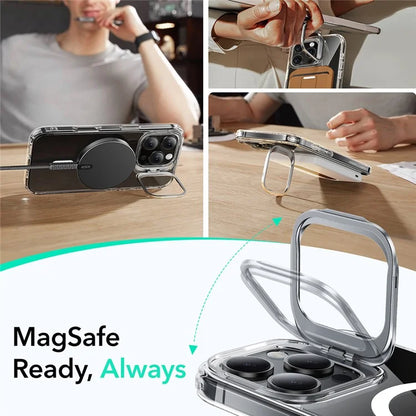 ESR For iPhone 16 Pro Max Case Compatible with MagSafe PC+TPU Kickstand Phone Cover with Screen Film