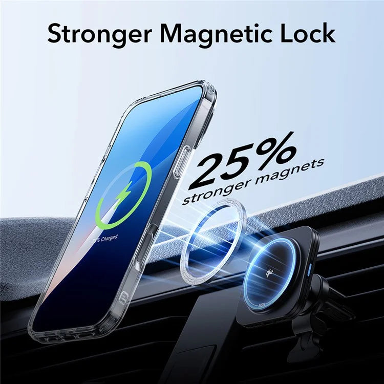 ESR For iPhone 16 Pro Max Case Compatible with MagSafe PC+TPU Kickstand Phone Cover with Screen Film