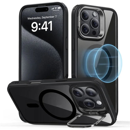 ESR For iPhone 16 Pro Max Case Compatible with MagSafe PC+TPU Kickstand Phone Cover with Screen Film