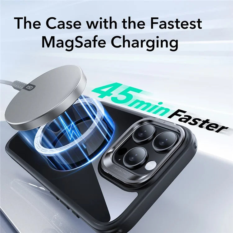ESR For iPhone 16 Pro Max Case Compatible with MagSafe PC+TPU Kickstand Phone Cover with Screen Film