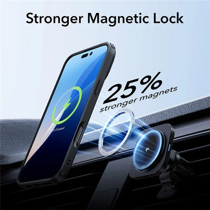 ESR For iPhone 16 Pro Max Case Compatible with MagSafe PC+TPU Kickstand Phone Cover with Screen Film