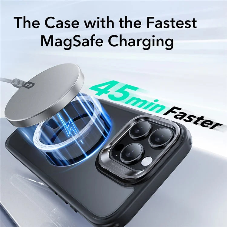 ESR For iPhone 16 Pro Max Case Compatible with MagSafe PC+TPU Kickstand Phone Cover with Screen Film