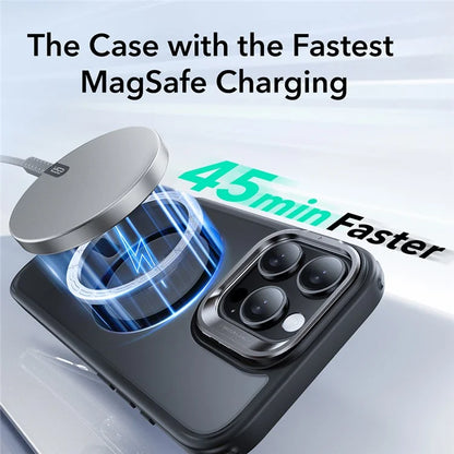 ESR For iPhone 16 Pro Max Case Compatible with MagSafe PC+TPU Kickstand Phone Cover with Screen Film