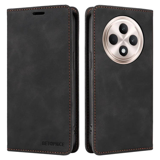 BETOPNICE 003 For Oppo Reno12 F 4G Wallet Case Leather Phone Cover with Stand