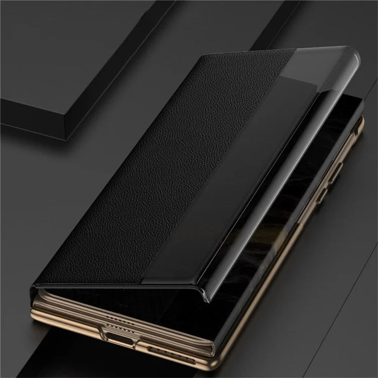For Huawei Mate XT Ultimate Case View Window PU Leather+PC Phone Cover