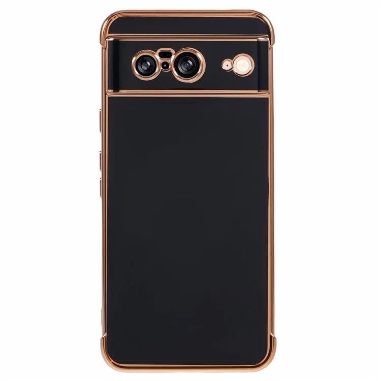 For Google Pixel 8 Case Electroplated Frame TPU Soft Phone Cover