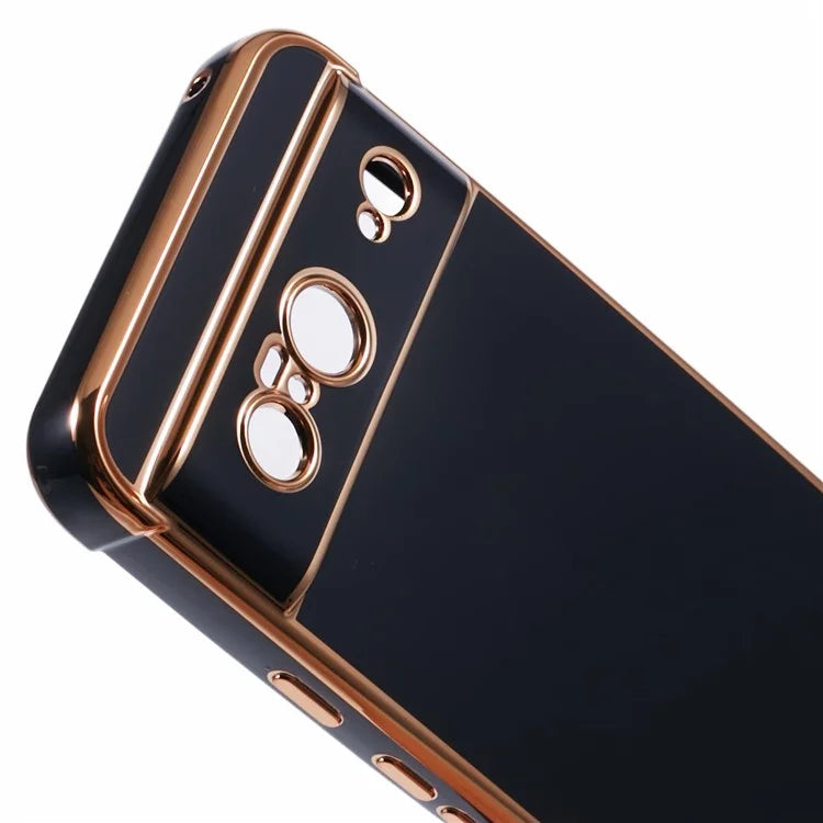 For Google Pixel 8 Case Electroplated Frame TPU Soft Phone Cover
