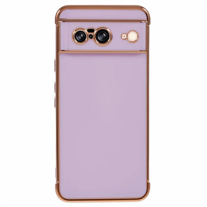 For Google Pixel 8 Case Electroplated Frame TPU Soft Phone Cover