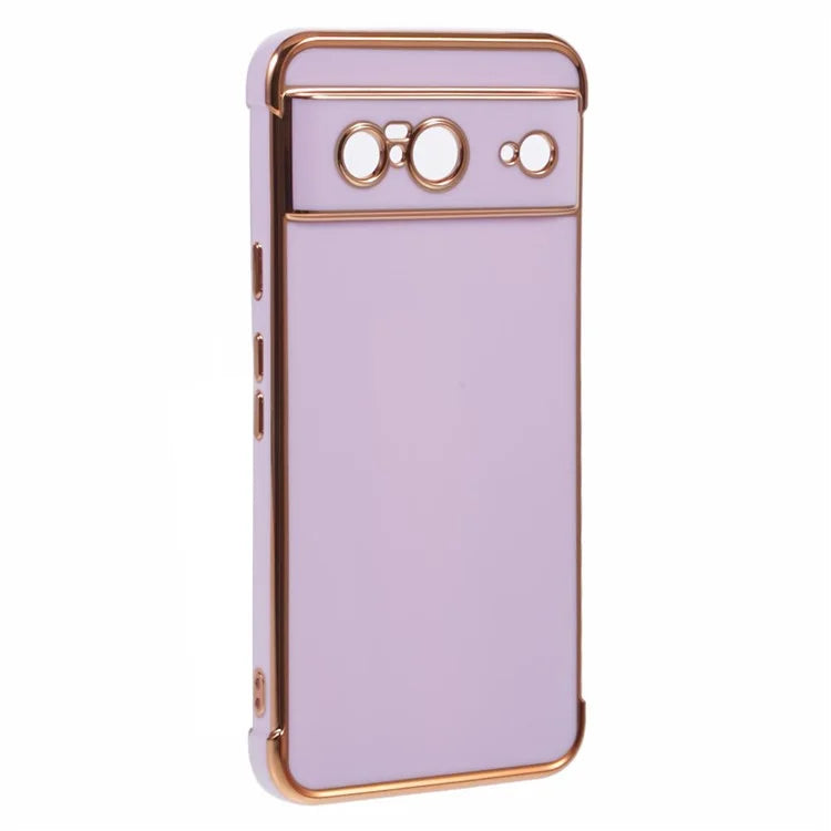 For Google Pixel 8 Case Electroplated Frame TPU Soft Phone Cover