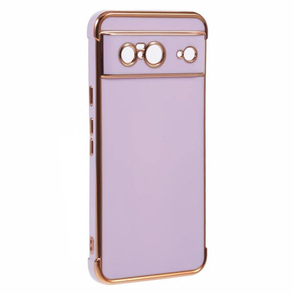 For Google Pixel 8 Case Electroplated Frame TPU Soft Phone Cover
