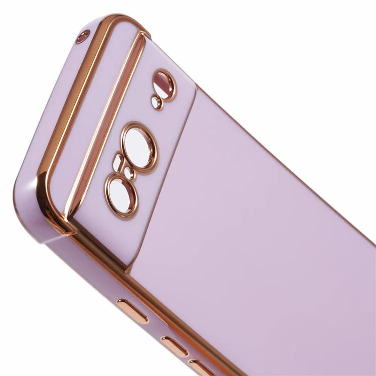 For Google Pixel 8 Case Electroplated Frame TPU Soft Phone Cover
