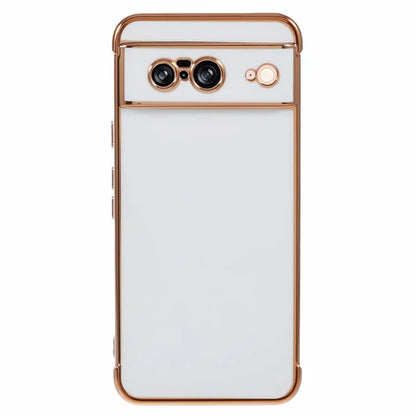 For Google Pixel 8 Case Electroplated Frame TPU Soft Phone Cover