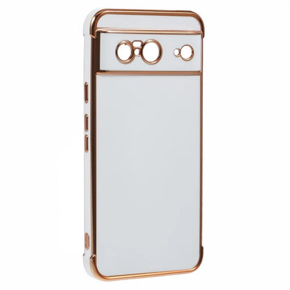 For Google Pixel 8 Case Electroplated Frame TPU Soft Phone Cover