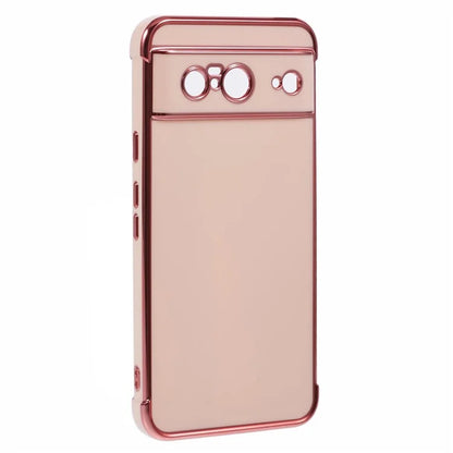 For Google Pixel 8 Case Electroplated Frame TPU Soft Phone Cover