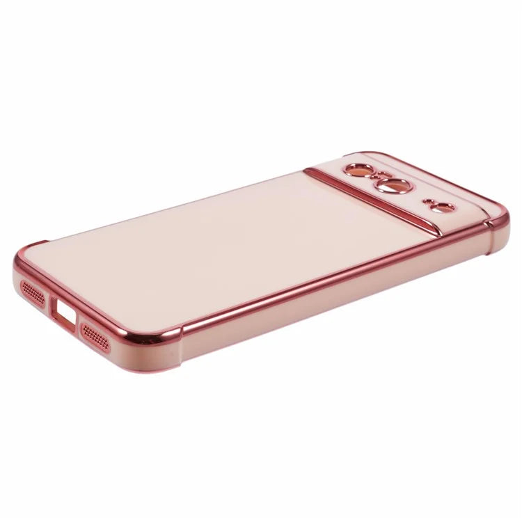 For Google Pixel 8 Case Electroplated Frame TPU Soft Phone Cover