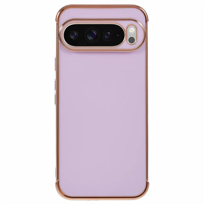For Google Pixel 9 Pro XL Case Electroplated Frame TPU Soft Phone Cover