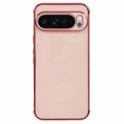 For Google Pixel 9 Pro XL Case Electroplated Frame TPU Soft Phone Cover
