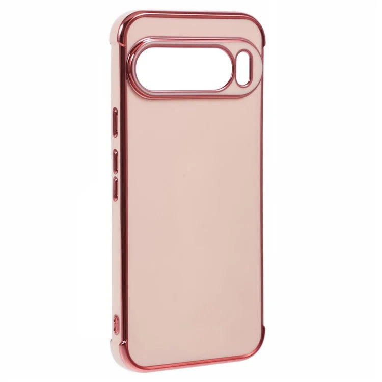 For Google Pixel 9 Pro XL Case Electroplated Frame TPU Soft Phone Cover