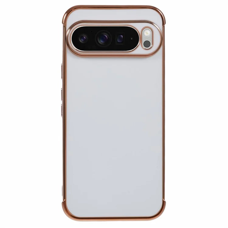 For Google Pixel 9 Pro XL Case Electroplated Frame TPU Soft Phone Cover
