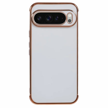 For Google Pixel 9 Pro XL Case Electroplated Frame TPU Soft Phone Cover