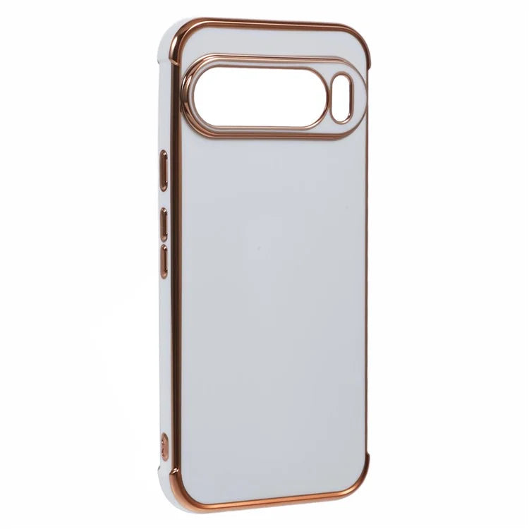For Google Pixel 9 Pro XL Case Electroplated Frame TPU Soft Phone Cover