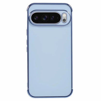 For Google Pixel 9 Pro XL Case Electroplated Frame TPU Soft Phone Cover