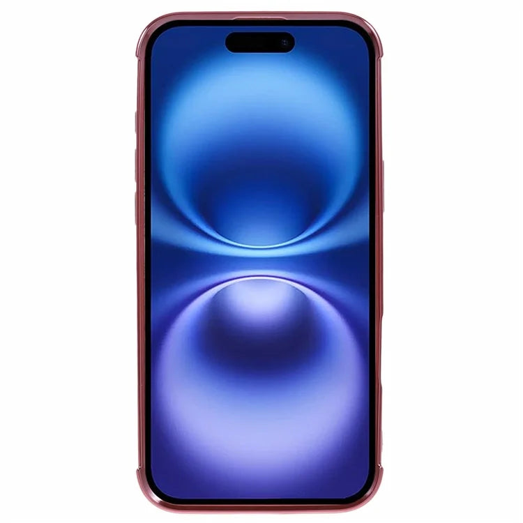 For iPhone 16 Plus Case Electroplated Frame TPU Soft Phone Cover