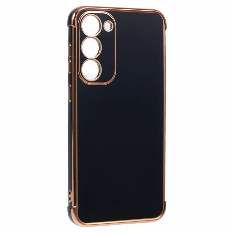 For Samsung Galaxy S23 Case Electroplated Frame TPU Soft Phone Cover