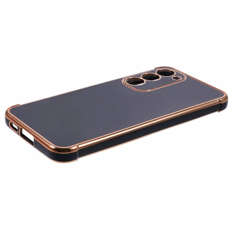 For Samsung Galaxy S23 Case Electroplated Frame TPU Soft Phone Cover