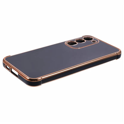 For Samsung Galaxy S23 Case Electroplated Frame TPU Soft Phone Cover