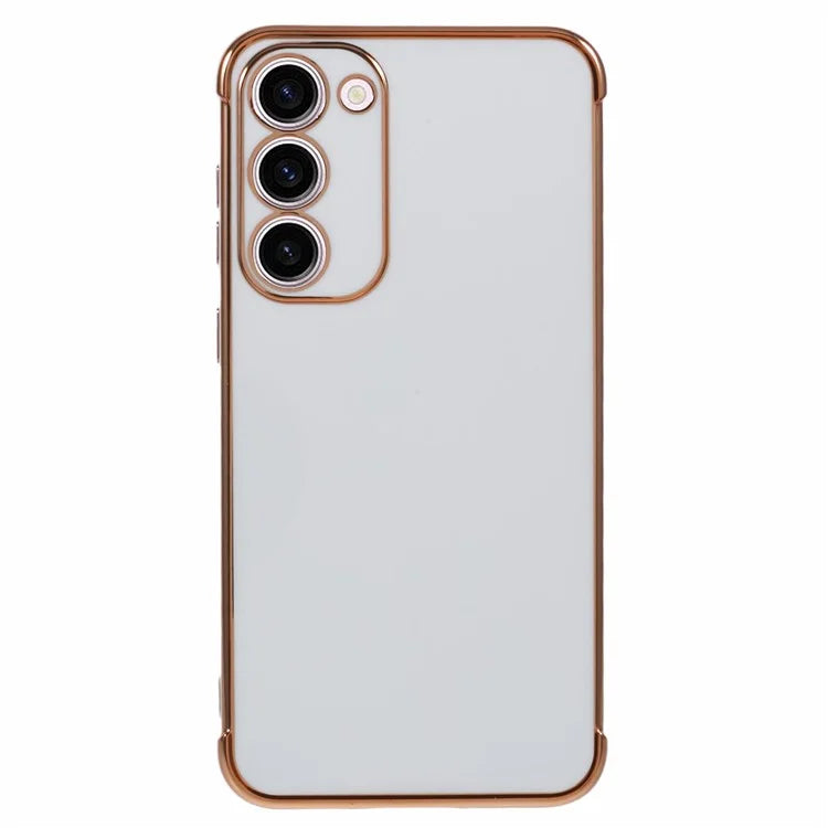 For Samsung Galaxy S23 Case Electroplated Frame TPU Soft Phone Cover