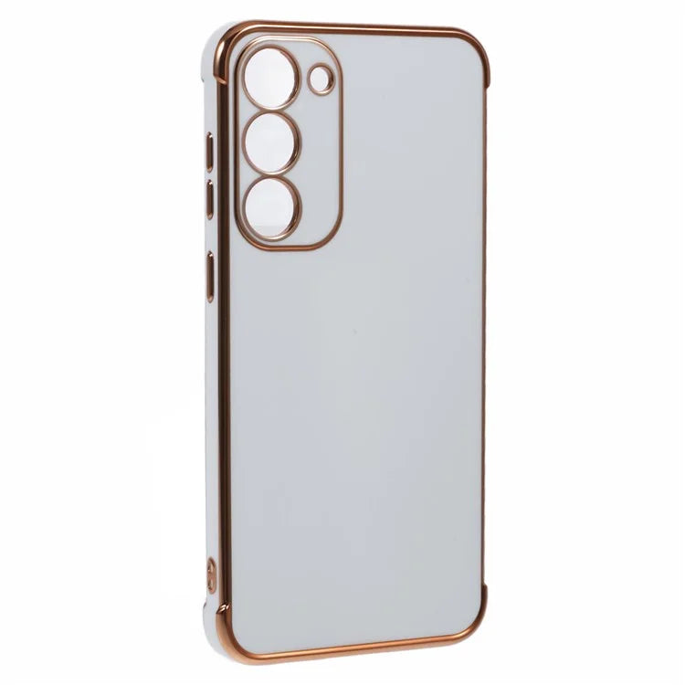 For Samsung Galaxy S23 Case Electroplated Frame TPU Soft Phone Cover