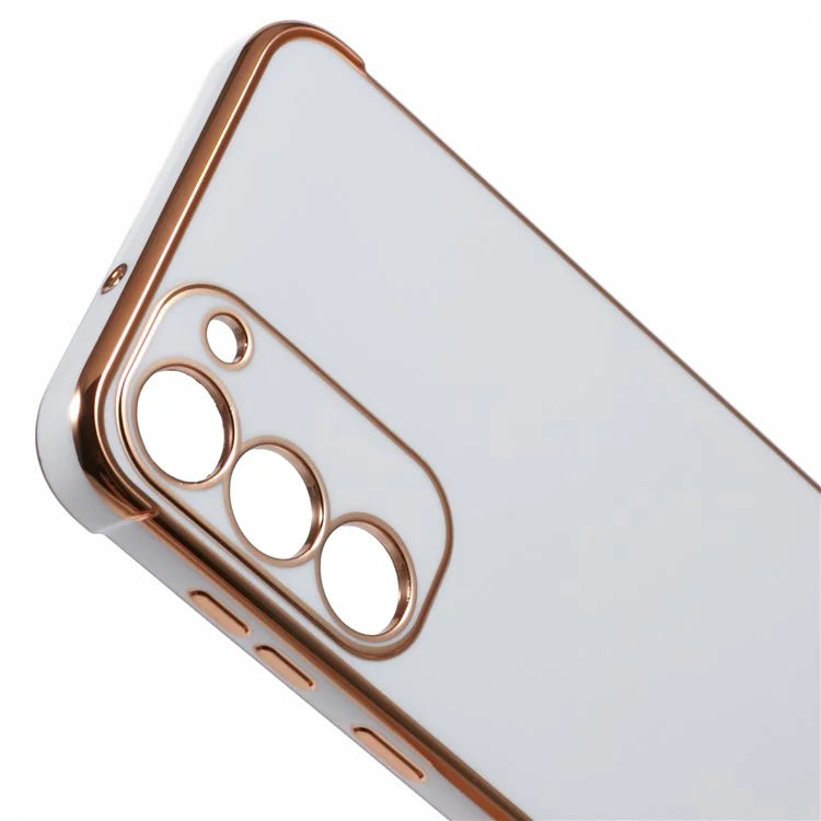 For Samsung Galaxy S23 Case Electroplated Frame TPU Soft Phone Cover