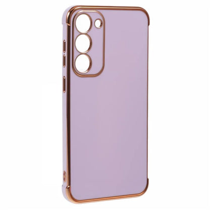 For Samsung Galaxy S23 Case Electroplated Frame TPU Soft Phone Cover