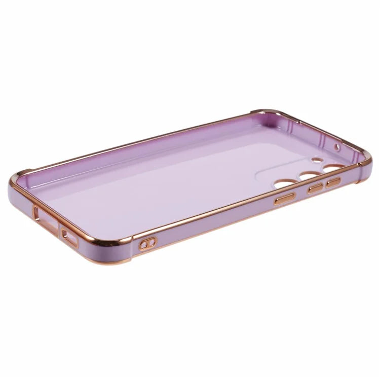 For Samsung Galaxy S23 Case Electroplated Frame TPU Soft Phone Cover