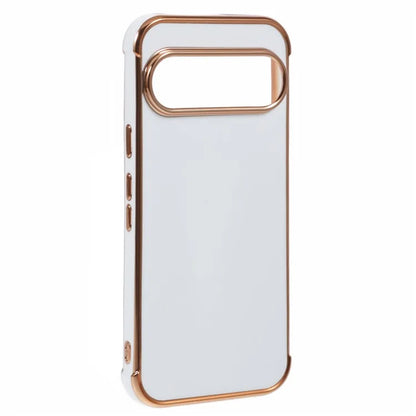 For Google Pixel 9 / Pixel 9 Pro Case Electroplated Frame TPU Soft Phone Cover
