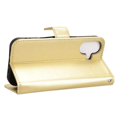 For iPhone 16 Plus Case Crazy Horse Texture PU Leather Phone Wallet Cover