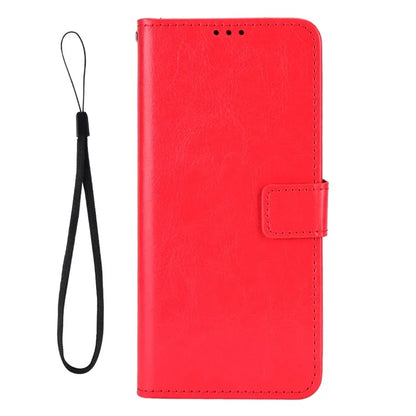 For iPhone 16 Pro Case Crazy Horse Texture PU Leather Phone Wallet Cover
