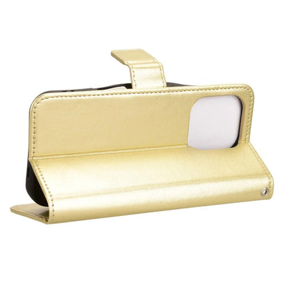 For iPhone 16 Pro Case Crazy Horse Texture PU Leather Phone Wallet Cover