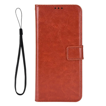 For iPhone 16 Pro Case Crazy Horse Texture PU Leather Phone Wallet Cover