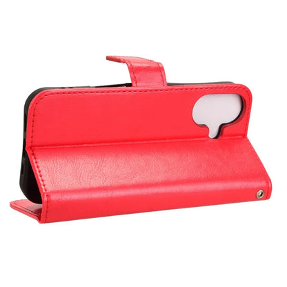 For iPhone 16 Case Crazy Horse Texture PU Leather Phone Wallet Cover