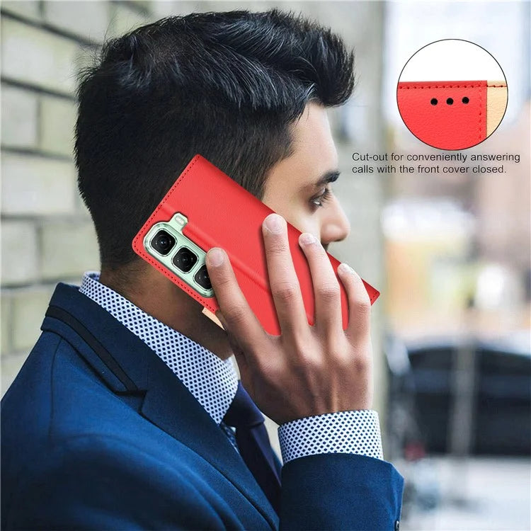 BINFEN COLOR BF33 Case for Infinix Hot 50 5G Leather Case Splicing Color RFID Blocking