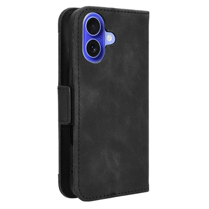 For iPhone 16 Plus Leather Case Phone Wallet Cover with Multiple Card Slots