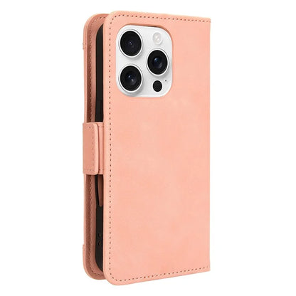 For iPhone 16 Pro Leather Case Phone Wallet Cover with Multiple Card Slots