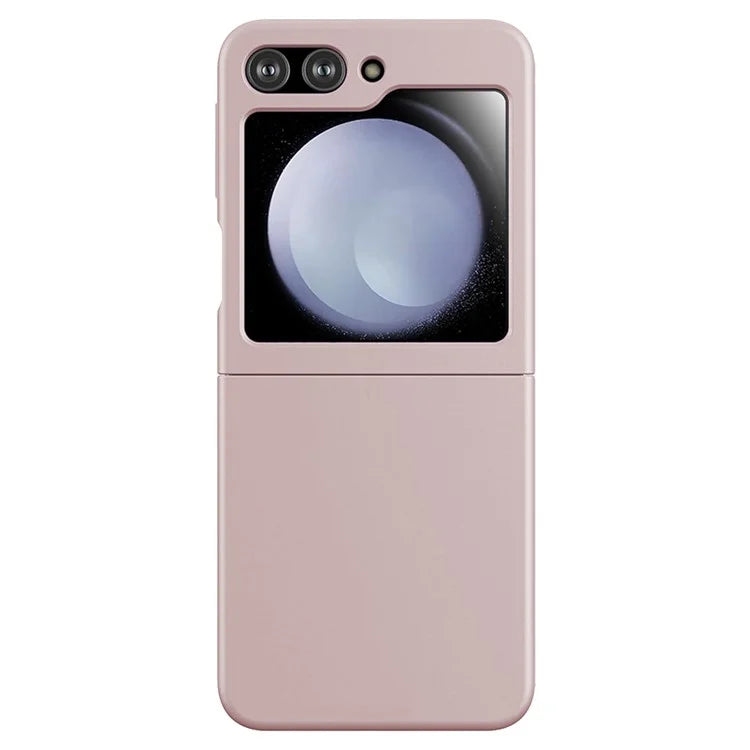 KALEBOL KLB-YTGJ002 For Samsung Galaxy Z Flip 5G Case Solid Color Liquid Silicone+PC Phone Cover