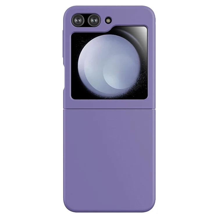KALEBOL KLB-YTGJ002 For Samsung Galaxy Z Flip 5G Case Solid Color Liquid Silicone+PC Phone Cover