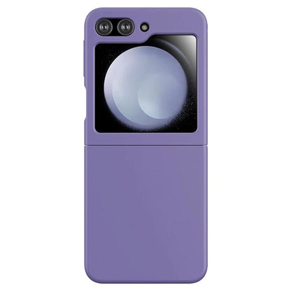 KALEBOL KLB-YTGJ002 For Samsung Galaxy Z Flip 5G Case Solid Color Liquid Silicone+PC Phone Cover